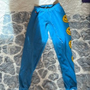 Aviator Nation blue smile face sweats